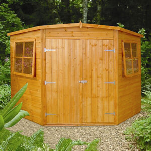 Shire Shiplap Corner Shed 8'x8' (2.33m x 2.33m)
