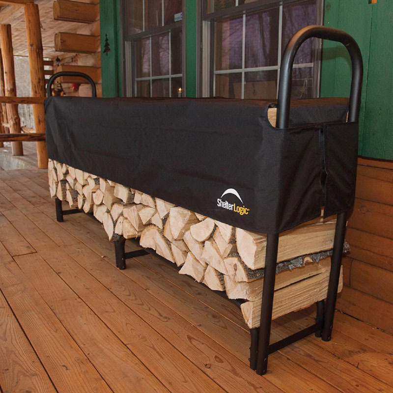 Wrapper Rack Log Yard Rowlinson 2.4m Log Rack - Garden Sheds Direct