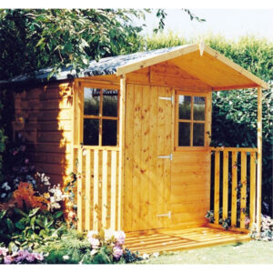 7' x 9' Shire Casita Wooden Summerhouse including Veranda (2.16m x 2.72m)