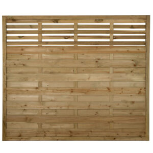 Forest 6' x 5' Kyoto Pressure Treated Decorative Fence Panel - 1.8m x 1.5m