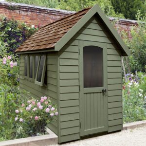8' x 5' Forest Retreat Green Luxury Shed (2.41m x 1.5m) - Installation Included