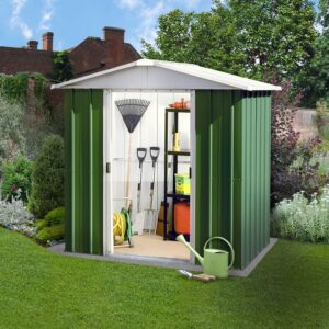 6' x 4' Yardmaster Green Metal Shed 65GEYZ (1.86m x 1.25m)