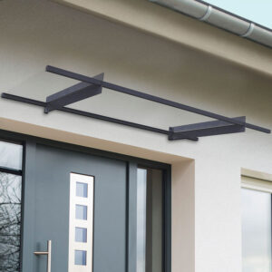 7' x 3' Palram Nancy 2050 Grey Door Canopy (2.06m x 0.94m)