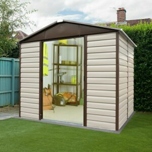 8' x 6'6 Yardmaster 86TBSL Shiplap Metal Shed (2.43m x 1.97m)