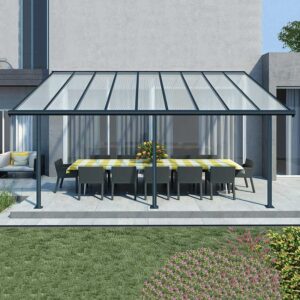 10'x20' (3x6.1m) Palram Sierra Grey Patio Cover