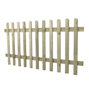 Forest 6' x 3' Pressure Treated Pale Picket Fence Panel (1.83m x 0.9m)