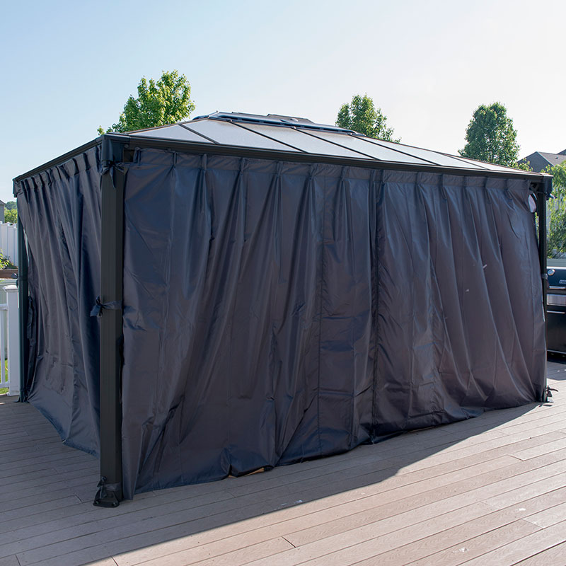 Palram Canopia Martinique 4300 Gazebo Curtains - Garden Sheds Direct