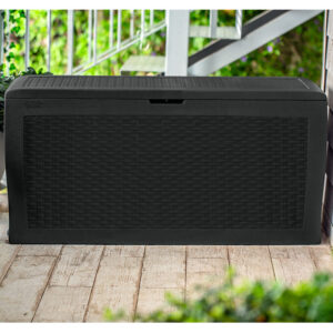 3â10 x 1â6 Keter Samoa Plastic Garden Storage Box - Anthracite (1.17m x 0.45m)