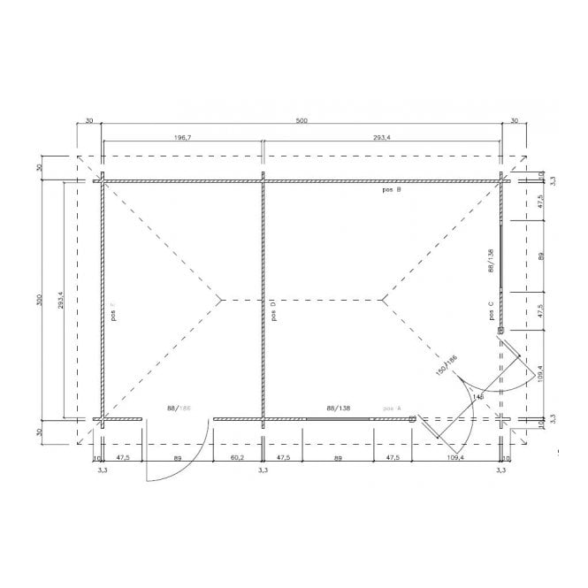 Panta 3 Corner Log Cabin - Image 2