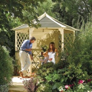 Rowlinson Gainsborough Gazebo with Trellis Panels