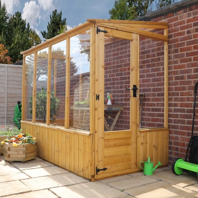 8 x 4 Shiplap Lean-to Pent Greenhouse Unit - Image 2