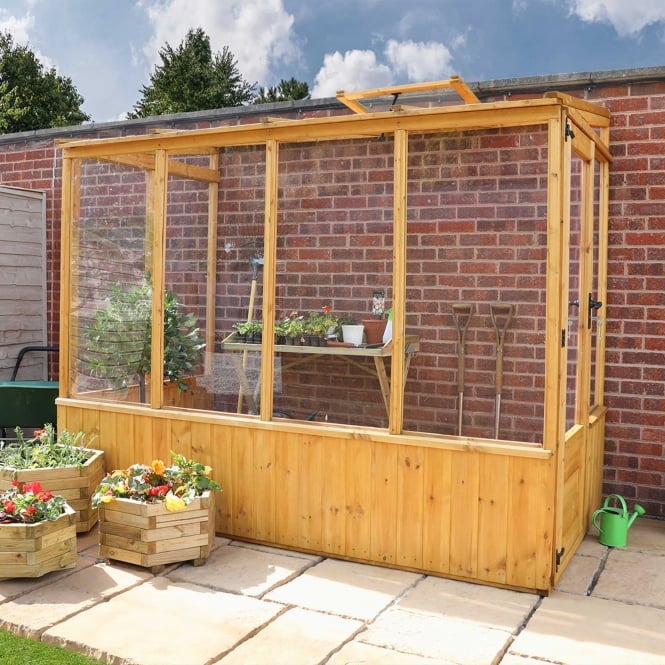 8 x 4 Shiplap Lean-to Pent Greenhouse Unit - Image 3