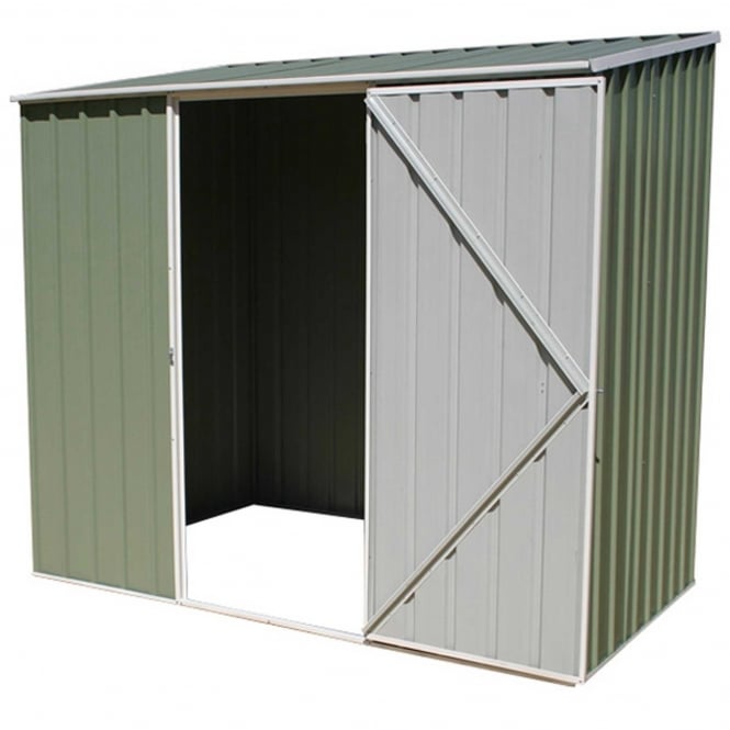 ABSCO 7 x 3 Space Saver Metal Shed in Pale Eucalyptus