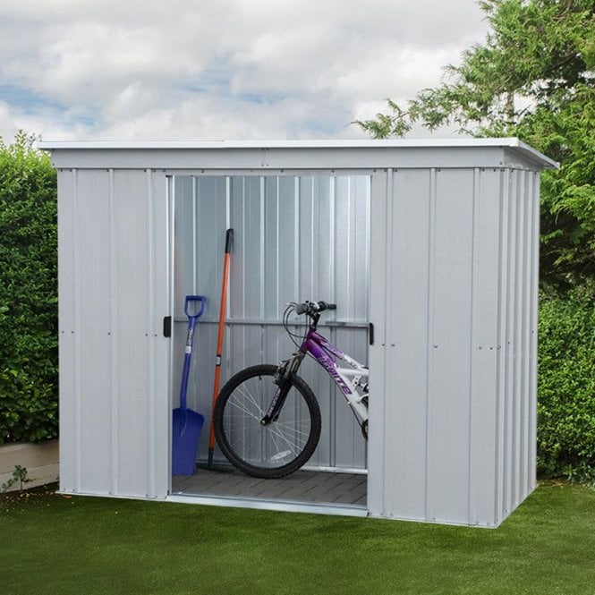 Store All Pent Metal Shed 8 x 4