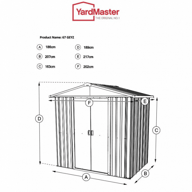 Emerald Deluxe Metal Shed 6 x 7 - Image 2