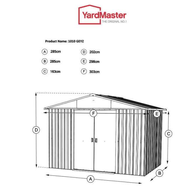 Emerald Deluxe Metal Shed 10 x 10 - Image 2