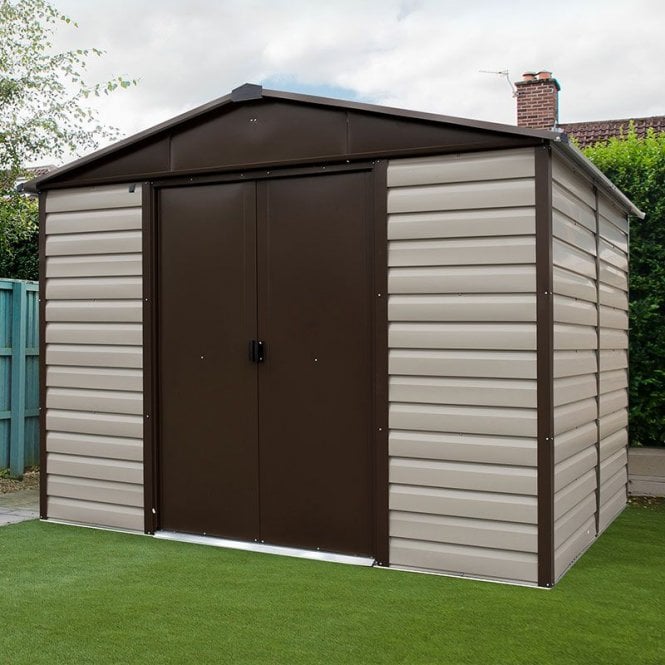 Shiplap Metal Shed with Floor Support Kit 8 x 6