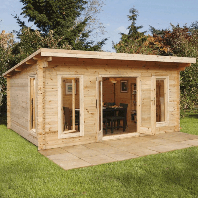 Mendip Double Glazed Log Cabin 5.0m x 4.0m