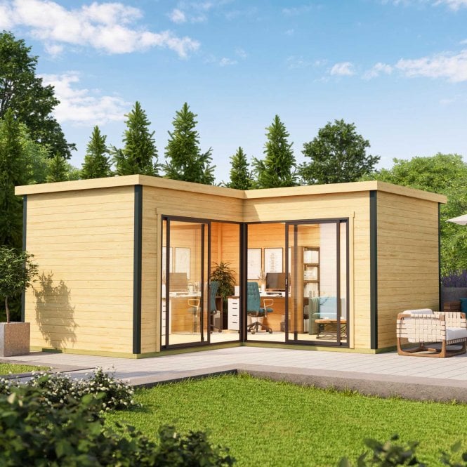 Norland Domeo 6 L Shaped Log Cabin