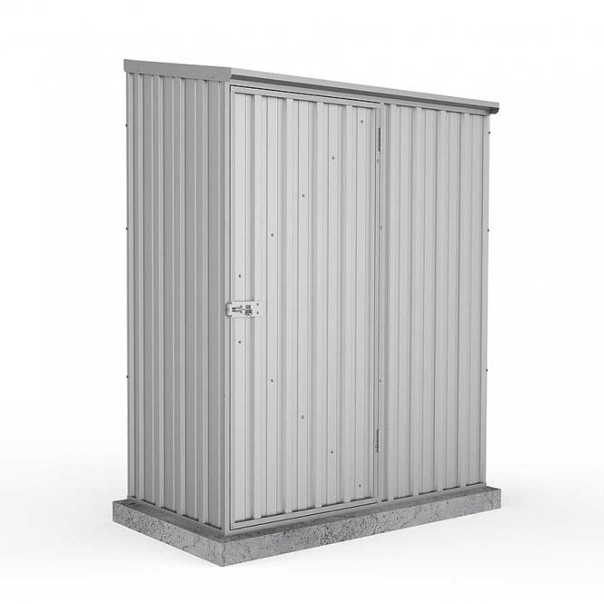 ABSCO 5 x 3 Space Saver Metal Shed in Zinc Colour
