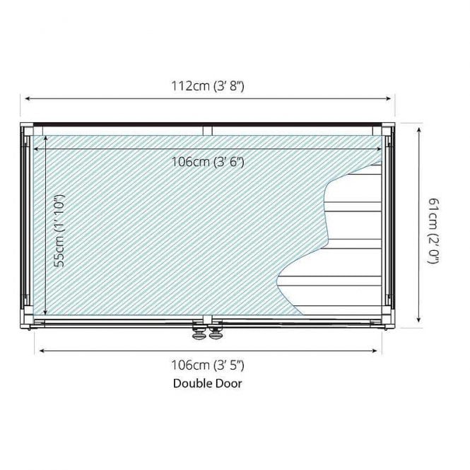 Mercia 4 x 2 Mini Wooden Greenhouse - Image 2