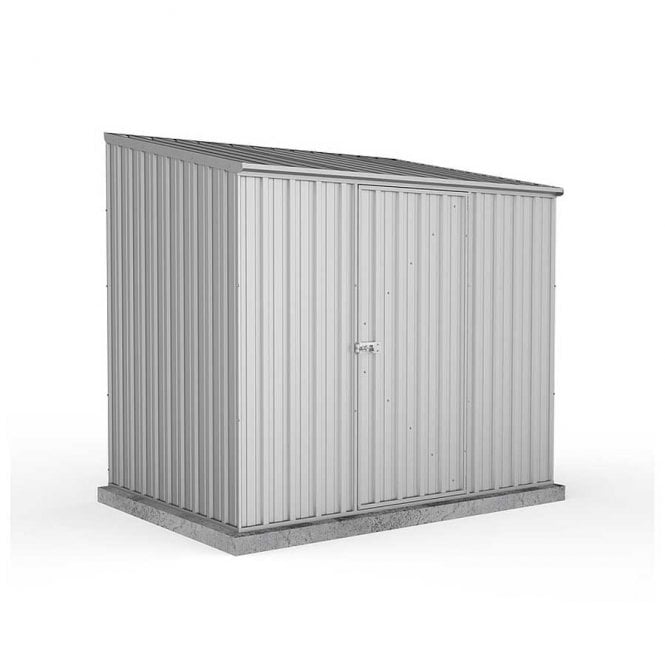 ABSCO 7 x 5 Space Saver Metal Shed – in Zinc Colour