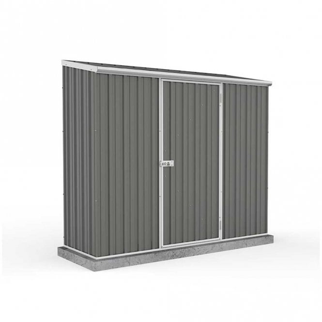 ABSCO 7 x 3 Space Saver Metal Shed in Grey