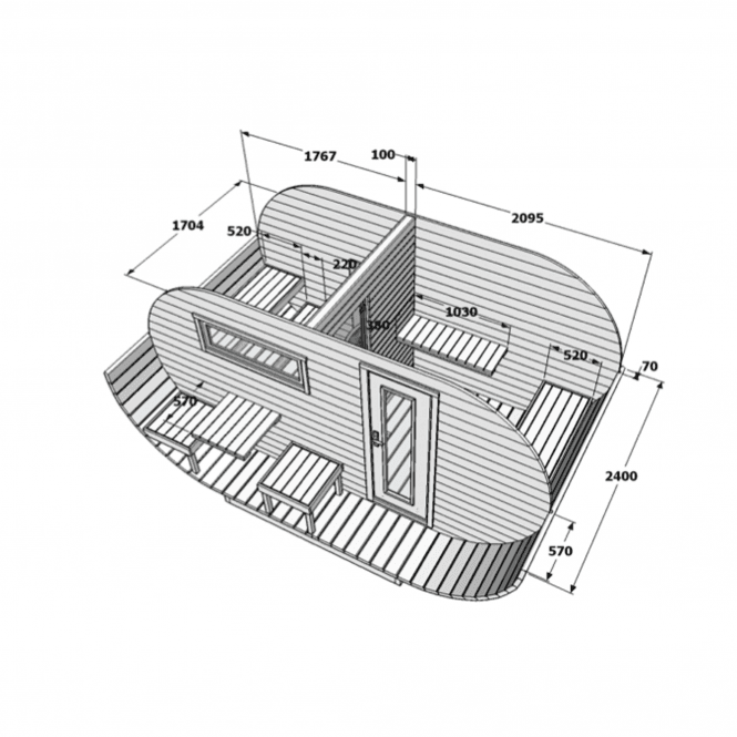 Oval Sauna - Image 3