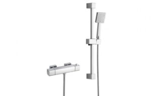 BTL Quadro Square Cool-Touch Thermostatic Mixer Shower 85 x 150 x 650mm Chrome