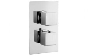 BTL Flexis Kuba Thermostatic Twin Shower Valve (Single Outlet) Chrome