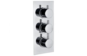 BTL Flexis Circa Thermostatic Triple Shower Valve (Two Outlets) Chrome