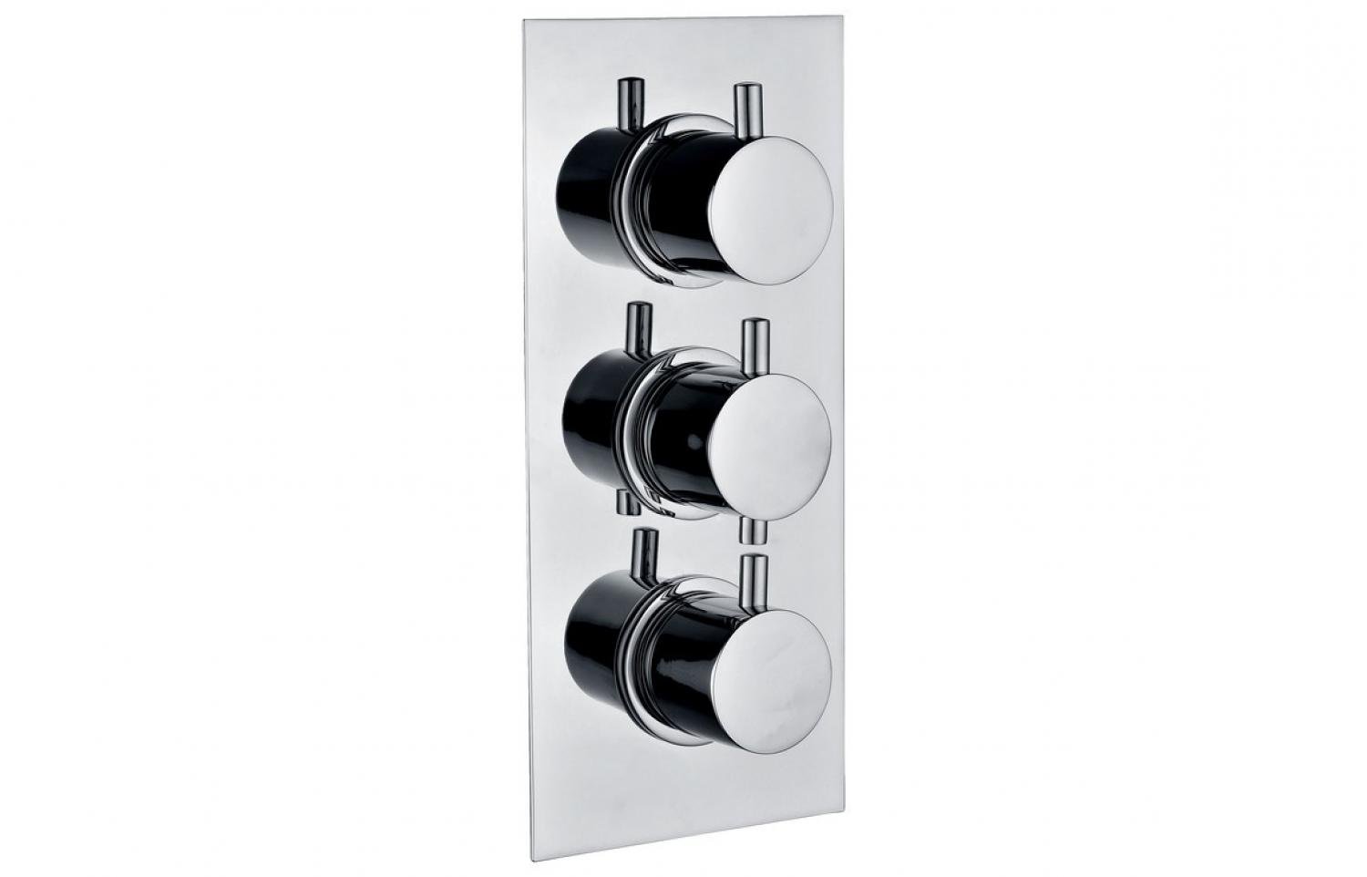 BTL Flexis Circa Thermostatic Triple Shower Valve (Two Outlets) Chrome