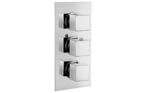 BTL Flexis Kuba Thermostatic Triple Shower Valve (Two Outlets) Chrome