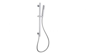 BTL Premium Square Slider Rail Kit & Elbow with Single Spray Mode Handset Stainless Steel