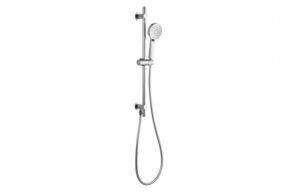 BTL Premium Round Slider Rail Kit & Elbow with 3 Spray Mode Handset Stainless Steel