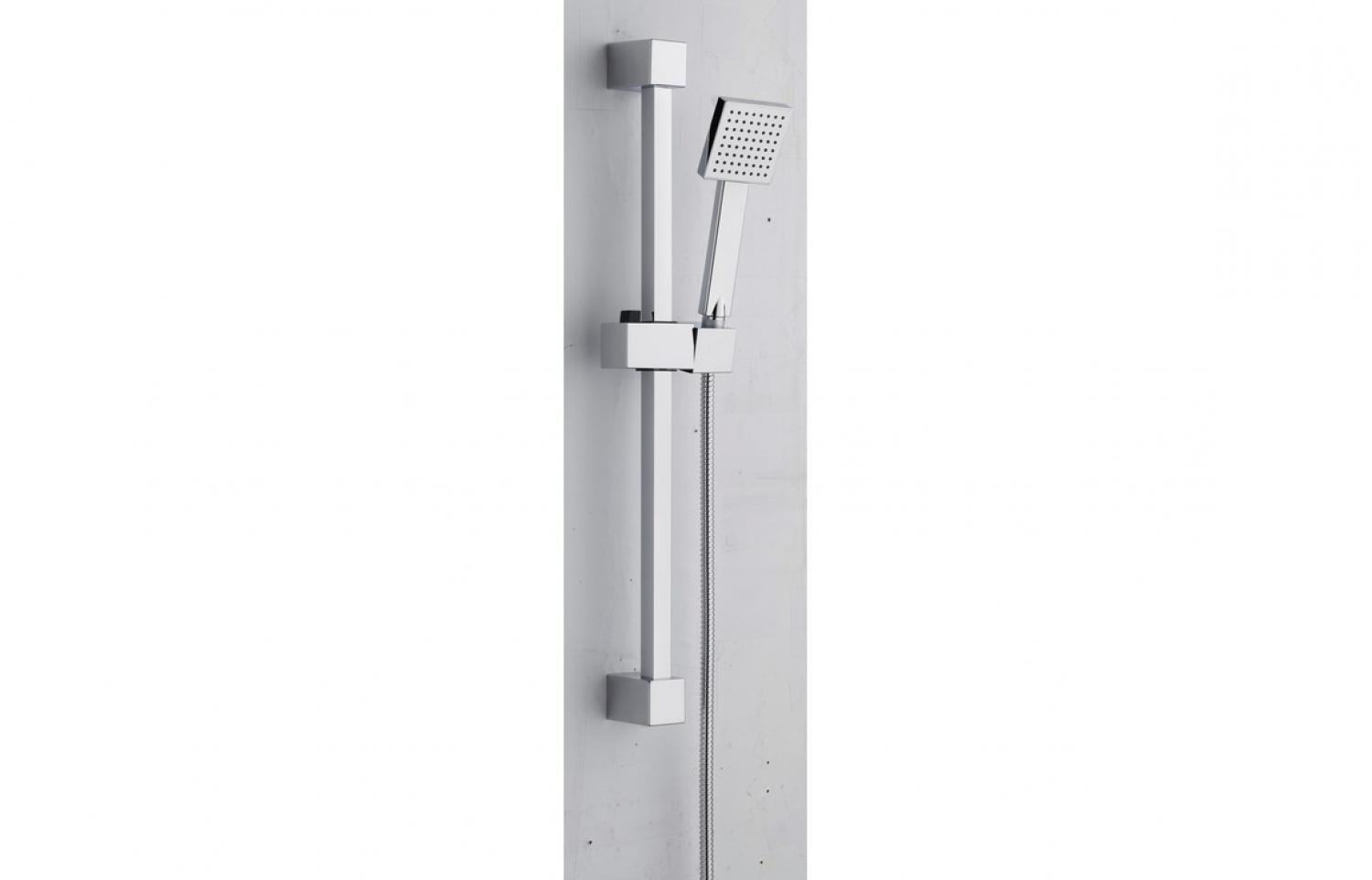 BTL Square Slider Rail Kit with Single Spray Mode Handset Stainless Steel