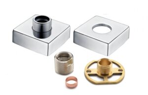 BTL Square Exposed Shower Valve Fast Fitting Kit (Pair) Stainless Steel