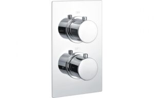 BTL Circa Thermostatic Twin Shower Valve (Single Outlet) Chrome