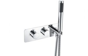BTL Lexi Thermostatic Shower Valve with Handset (Two Outlets) Chrome