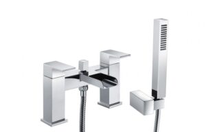 BTL Ricco Deck Mounted Bath/Shower Mixer Taps (High Pressure) Chrome
