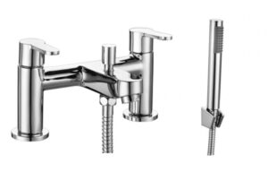 BTL Lecca Bath/Shower Mixer Taps with Shower Kit Chrome