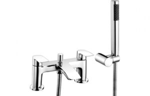 BTL Cielo Deck Mounted Bath/Shower Mixer Taps (Low Pressure) Chrome