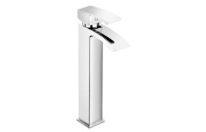 BTL Rima Deck Mounted Tall Basin Mixer Tap (Low Pressure) Chrome
