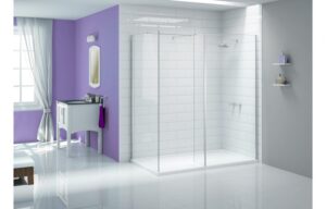 Merlyn Vivid Wet Room Fixed Panel 300mm Clear/Polished Silver