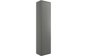BTL Perla 1 Door Wall Mounted Tall Unit 300mm Matt Grey