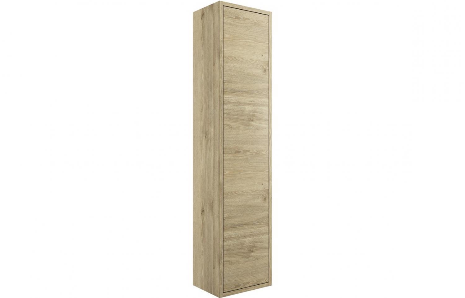 BTL Perla 1 Door Wall Mounted Tall Unit 300mm Havana Oak