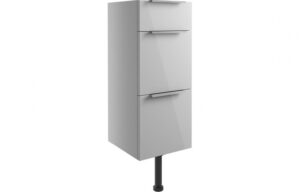 BTL Alba 3 Drawer Unit 300mm Light Grey Gloss