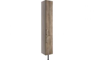 BTL Alba 2 Door Tall Unit 300mm Grey Nebraska Oak