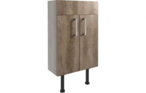BTL Alba Slim Vanity Unit 500mm Grey Nebraska Oak