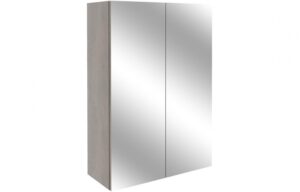 BTL Alba Mirrored Unit 500mm Grey Nebraska Oak